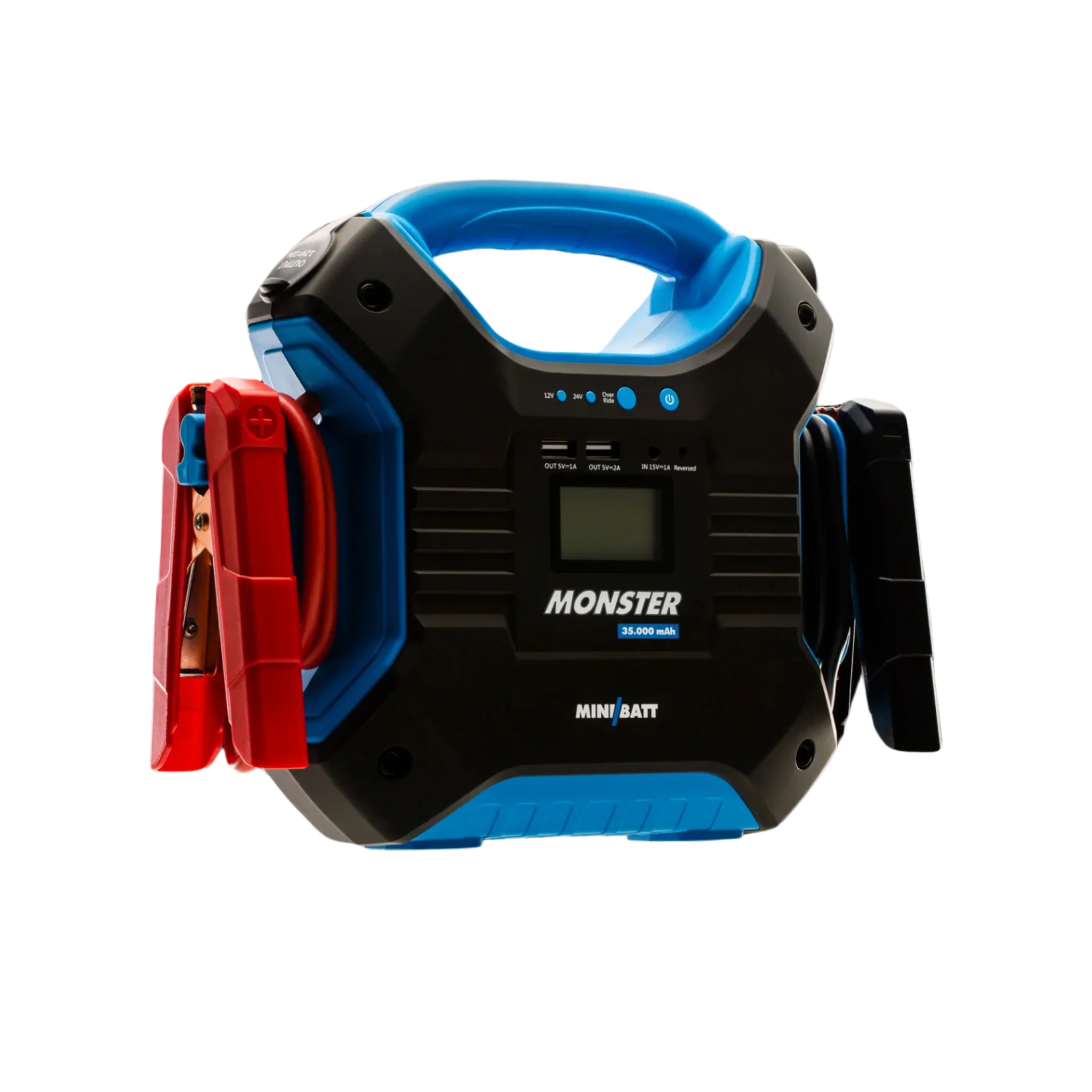 Arrancador de batería portátil MiniBatt Monster 35000 mAh con pinzas integradas