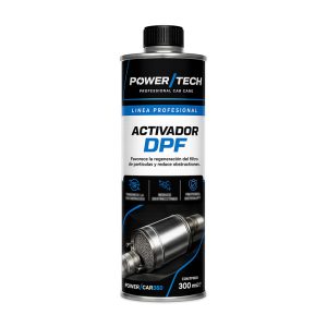 Aditivo PowerTech Activador DPF 300 ml para favorecer la regeneración del filtro de partículas diésel y reducir obstrucciones.