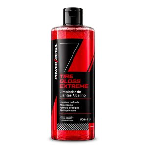 PowerDetail Tire Gloss Xtreme 500 ml, abrillantador y protector para neumáticos.