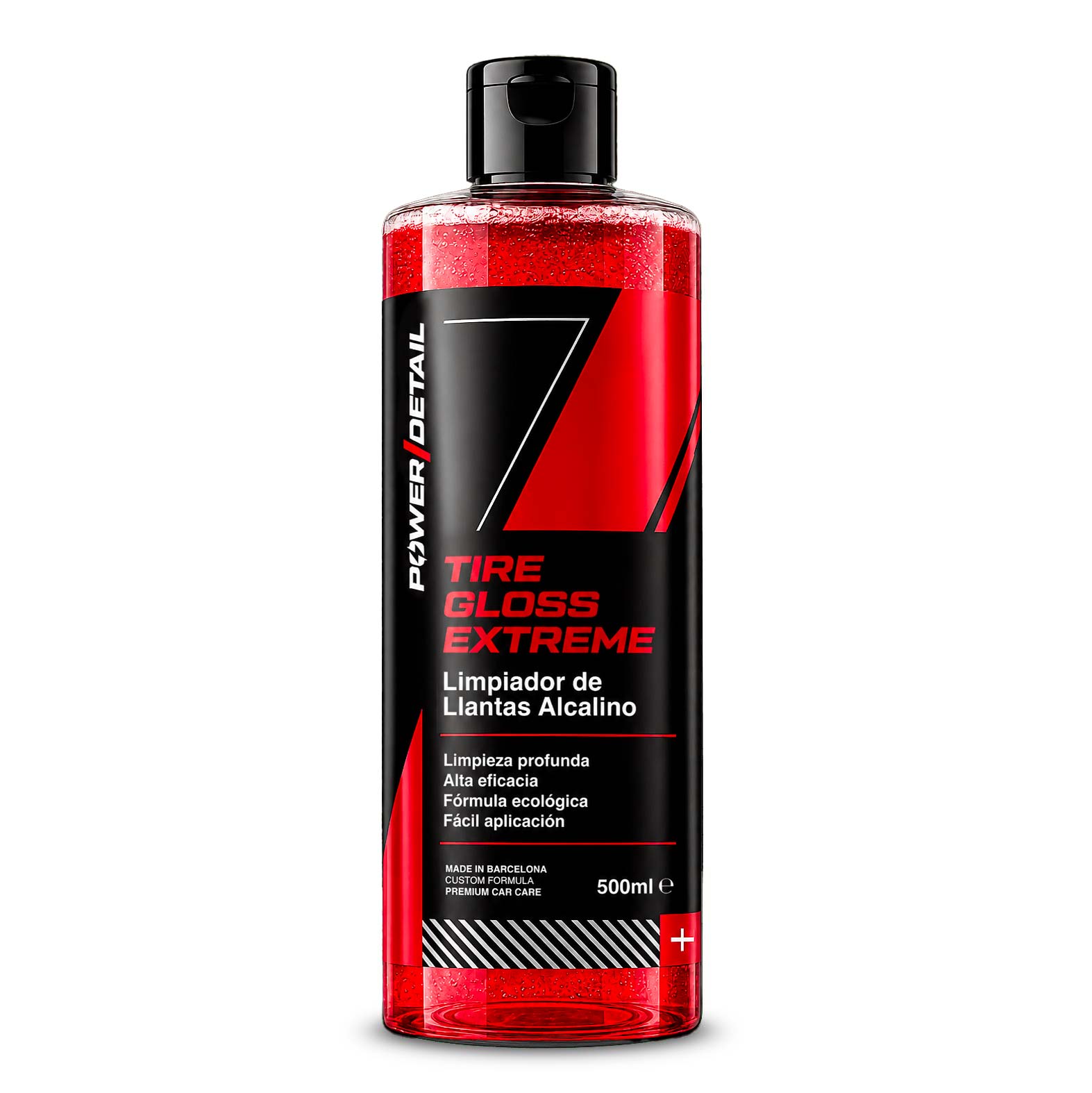 PowerDetail Tire Gloss Xtreme 500 ml, abrillantador y protector para neumáticos.