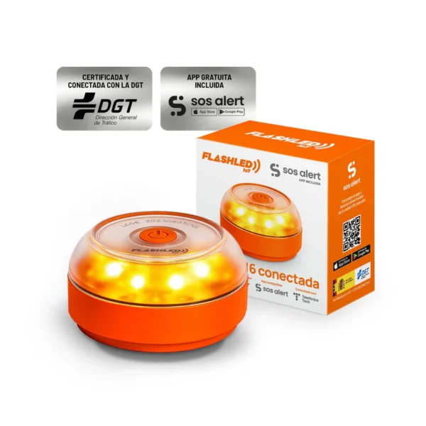 Baliza V16 FlashLED IoT Conectada y Homologada DGT 3.0