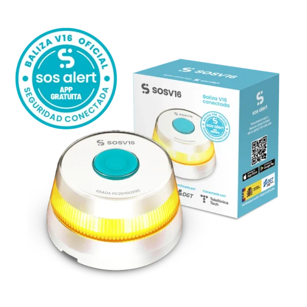 Baliza V16 SOSV16 Conectada y Homologada DGT 3.0