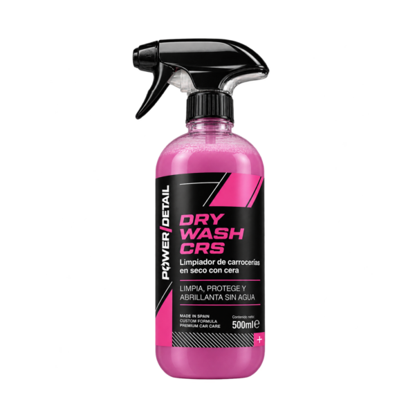 Envase PNG de Dry Wash CRS PowerDetail, producto de lavado en seco de coche de 500 ml