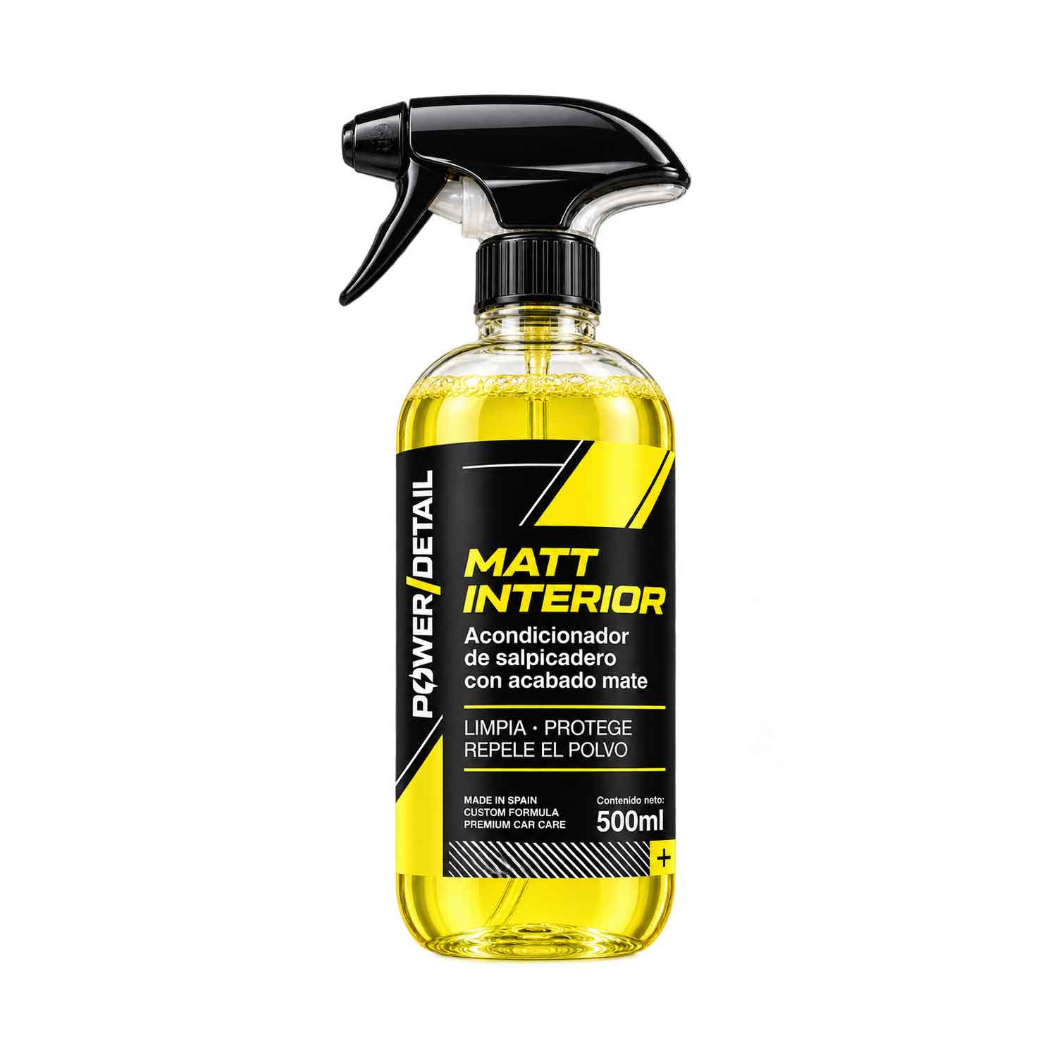 Envase de Matt Interior PowerDetail, acondicionador de salpicadero de 500 ml