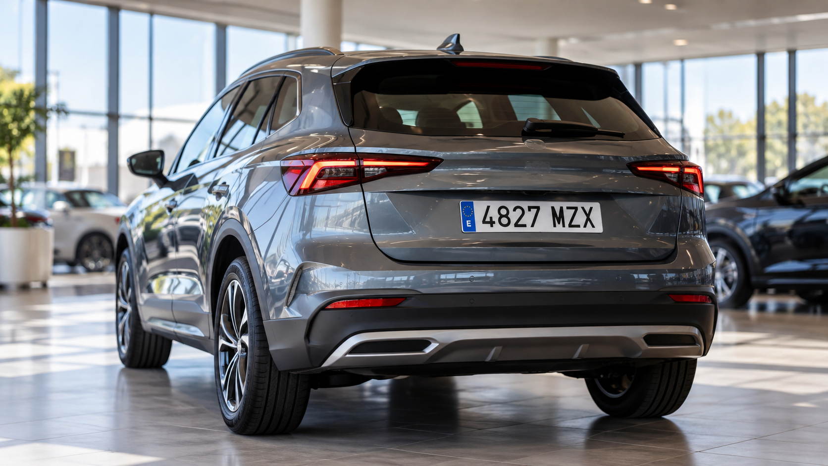 Coche nuevo con matrícula española para consultar la última matrícula DGT